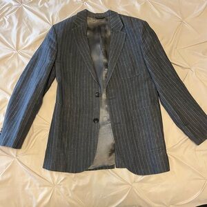 Banana Republic Men’s Gray White Stripe Blazer 38S